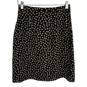 Banana Republic Skirt Navy Floral Print Size 6